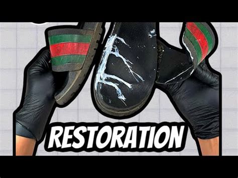 how to restore gucci slides